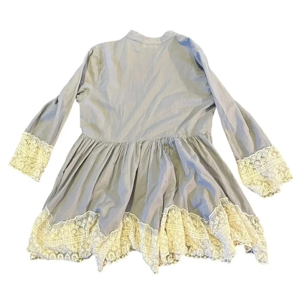 Velzera Grey Lace Long Sleeve Tunic | Women's S - Picture 4 of 5